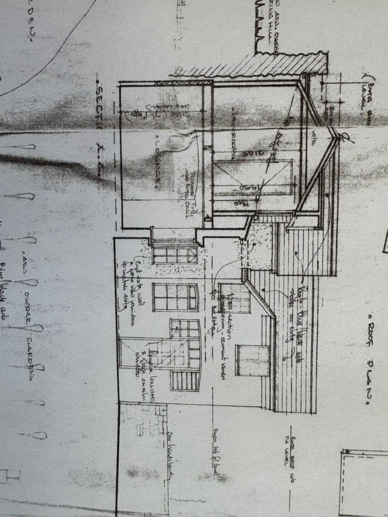 Lot: 179 - LEASEHOLD TOWN CENTRE COTTAGE FOR IMPROVEMENT WITH ADDITIONAL FREEHOLD LAND TO THE REAR - Library Drawings Provided by Seller of Proposed 1990s Extension
